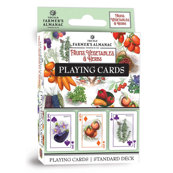 Farmer's Almanac - Fruits, Vegetables, & Herbs Playing Cards - 54 Card Deck - for just $7.99! 