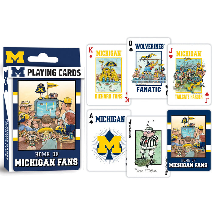 Michigan Wolverines Fan Deck Playing Cards - 54 Card Deck - Just $6.99! Shop now at Retro Gaming of Denver