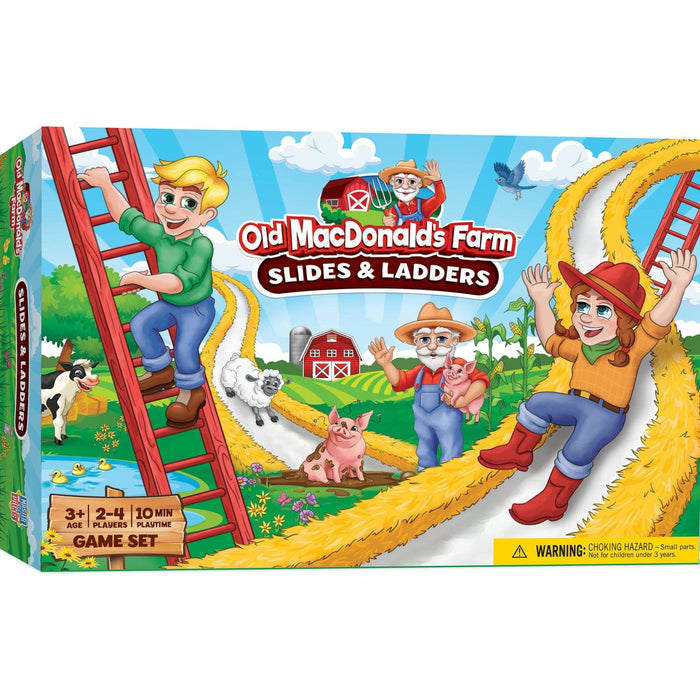 Old MacDonald's Farm - Slides & Ladders Board Game - for just $16.99! 