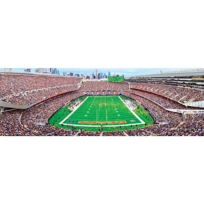 Chicago Bears - 1000 Piece Panoramic Jigsaw Puzzle - End View - for just $19.99! 