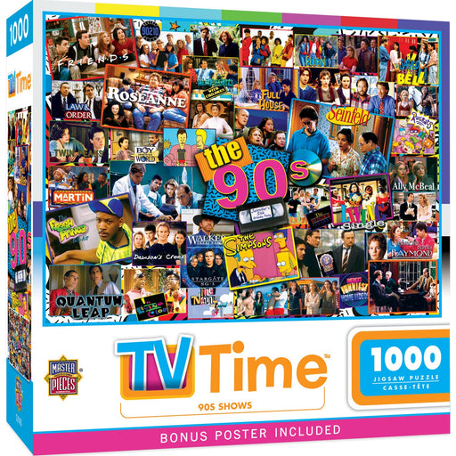 TV Time - 90's Shows 1000 Piece Jigsaw Puzzle - Just $16.99! Shop now at Retro Gaming of Denver