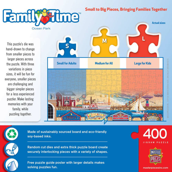 Family Time - Ocean Park 400 Piece Jigsaw Puzzle - for just $14.99! 