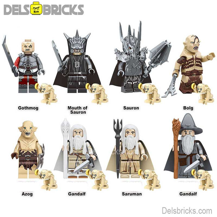 Lord of The Rings Set of 8 Lego Minifigures Custom Toys - Just $27.99! Shop now at Retro Gaming of Denver