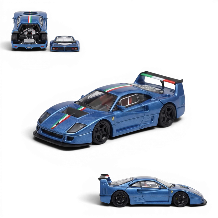 Stance Hunters Ferrari F40 LM Italian Stripe Blue 1:64 - for just $39.99! 