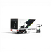 MicroTurbo HINO 300 Custom Box Truck White - Black Livery 1:64 - for just $44.99! 