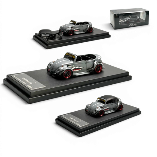 HKM Model VW Beetle Convertible Grey Shark Mouth 1:64 - for just $34.99! 