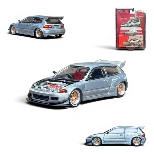 Pop Race Honda Civic EG6 Raw Metal 1:64 - for just $28.99! 