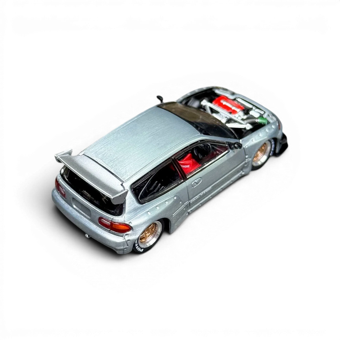 Pop Race Honda Civic EG6 Raw Metal 1:64 - for just $28.99! 