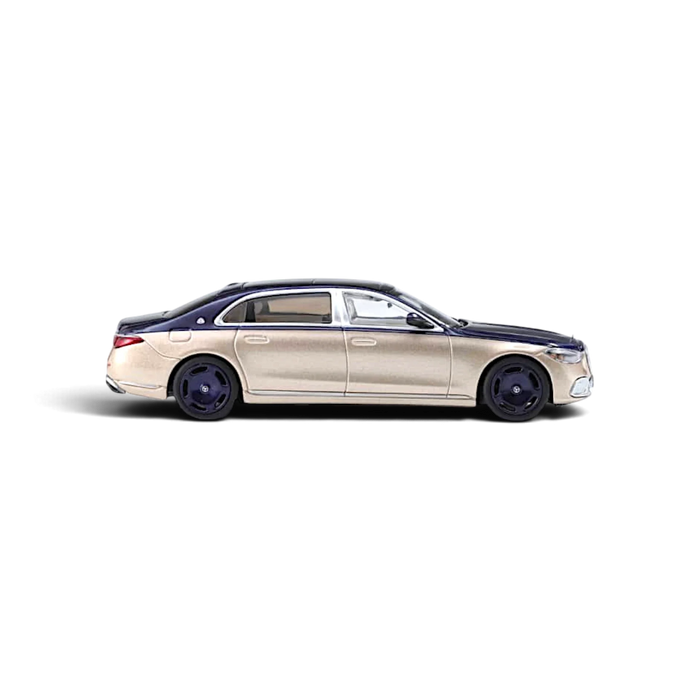 AR BOX 2021 Mercedes-Benz Maybach W223 Blue-Gold 1:64 - for just $39.99! 