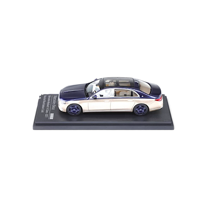 AR BOX 2021 Mercedes-Benz Maybach W223 Blue-Gold 1:64 - for just $39.99! 