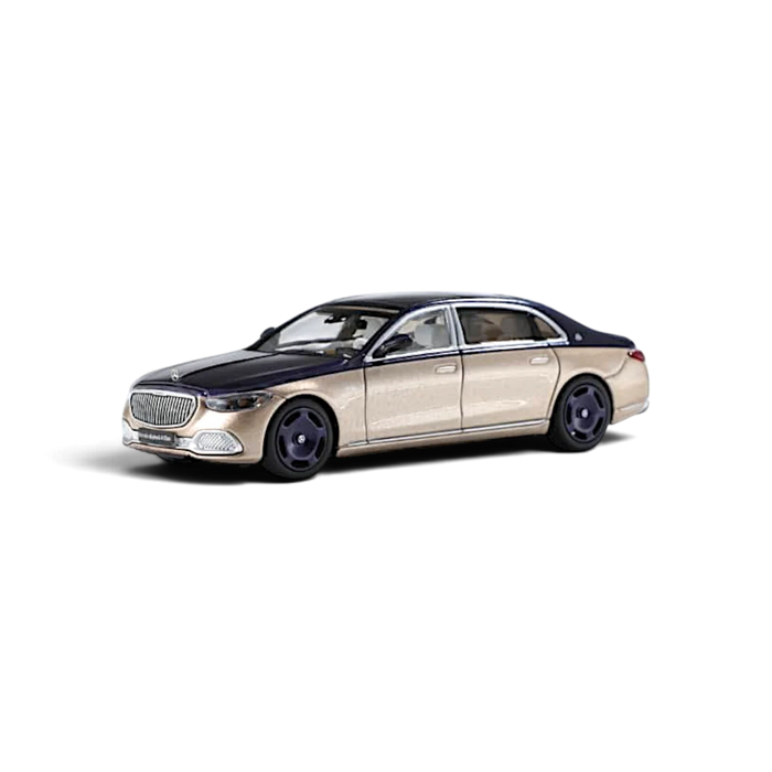 AR BOX 2021 Mercedes-Benz Maybach W223 Blue-Gold 1:64 - for just $39.99! 