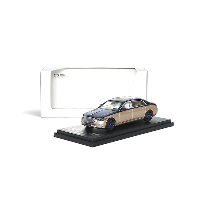 AR BOX 2021 Mercedes-Benz Maybach W223 Blue-Gold 1:64 - for just $39.99! 