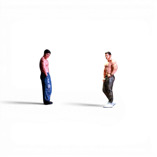 EHC Model Muscle Man Duo Resin Figure Set 1:64 - for just $49.99! 