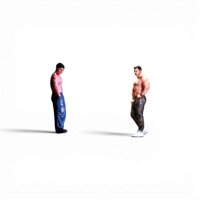 EHC Model Muscle Man Duo Resin Figure Set 1:64 - for just $49.99! 