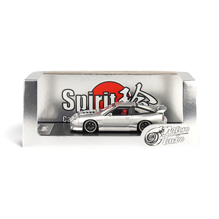 MicroTurbo Nissan 180SX Miyabi Metallic Silver 1:64 - for just $51.99! 