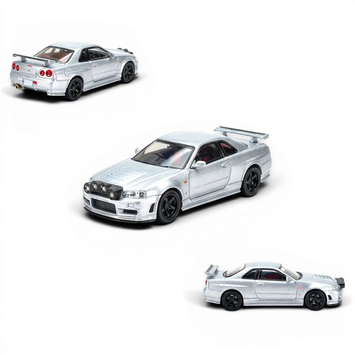 Street Weapon Nissan R34 GT-R Silver Snow Drift 1:64 - for just $34.99! 