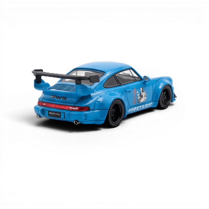 Mini Station Porsche 911 964 RWB HIDEYOSHI blue 1:64 - for just $34.99! 