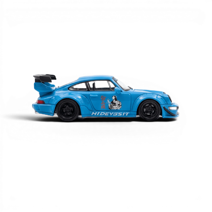 Mini Station Porsche 911 964 RWB HIDEYOSHI blue 1:64 - for just $34.99! 