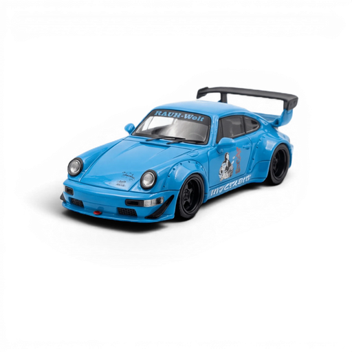 Mini Station Porsche 911 964 RWB HIDEYOSHI blue 1:64 - for just $34.99! 