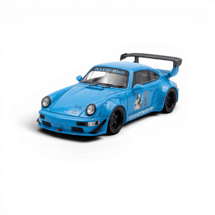 Mini Station Porsche 911 964 RWB HIDEYOSHI blue 1:64 - for just $34.99! 