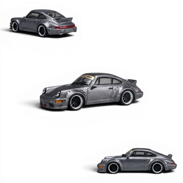 CM Model Porsche 964 Widebody Metallic Gray 1:64 - for just $34.99! 