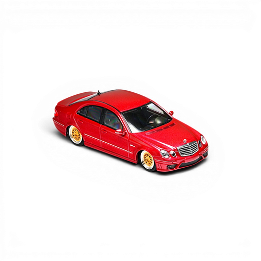 MK Model Mercedes-Benz E63 AMG W211 Lowered Red 1:64 - for just $31.99! 