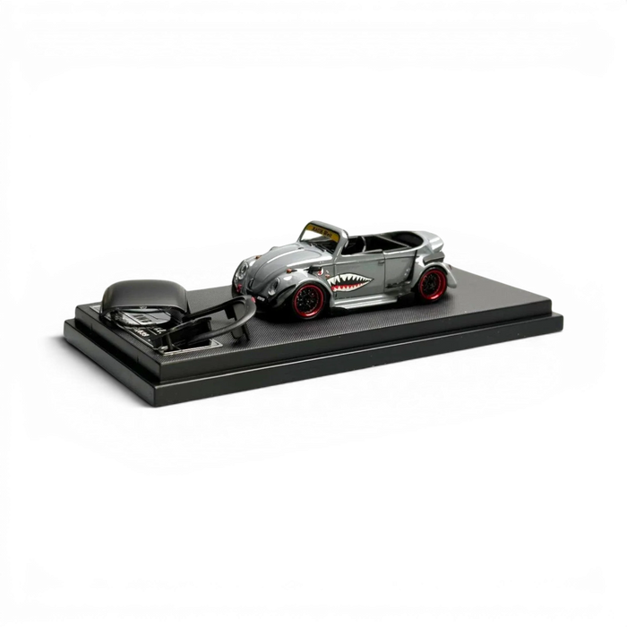 HKM Model VW Beetle Convertible Grey Shark Mouth 1:64 - for just $34.99! 