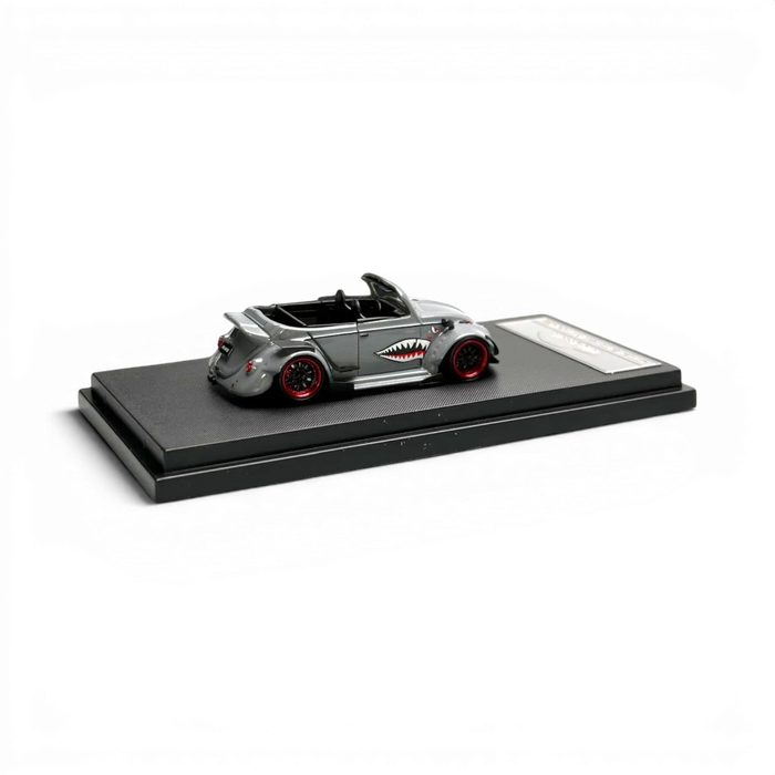 HKM Model VW Beetle Convertible Grey Shark Mouth 1:64 - for just $34.99! 