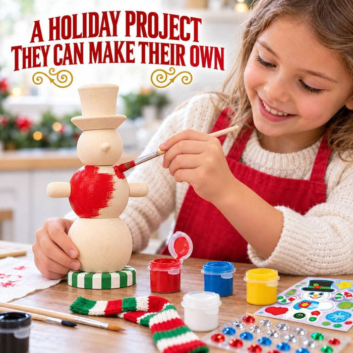 Snowman Wood Paint Set - for just $16.99! 