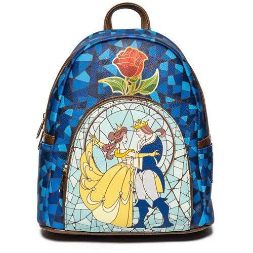 Loungefly Beauty and the Beast Stained-Glass Window Mini-Backpack - Entertainment Earth Exclusive - Just $63.99! Shop now at Retro Gaming of Denver