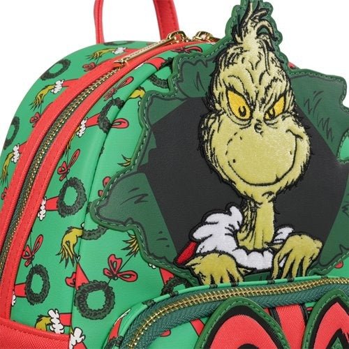 Loungefly How the Grinch Stole Christmas Grinch Christmas Present Mini-Backpack - Entertainment Earth Exclusive - for just $81.99! 