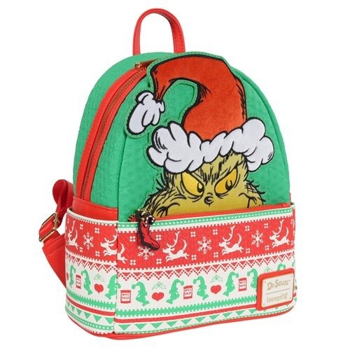 Loungefly How the Grinch Stole Christmas Grinch Christmas Sweater Mini-Backpack - Entertainment Earth Exclusive - for just $81.99! 