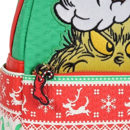 Loungefly How the Grinch Stole Christmas Grinch Christmas Sweater Mini-Backpack - Entertainment Earth Exclusive - for just $81.99! 