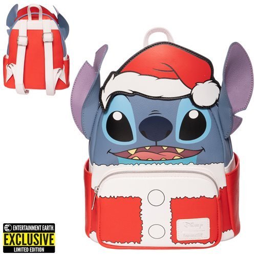 Loungefly Lilo & Stitch Holiday Santa Stitch Mini-Backpack- Entertainment Earth Exclusive - for just $70.69! 