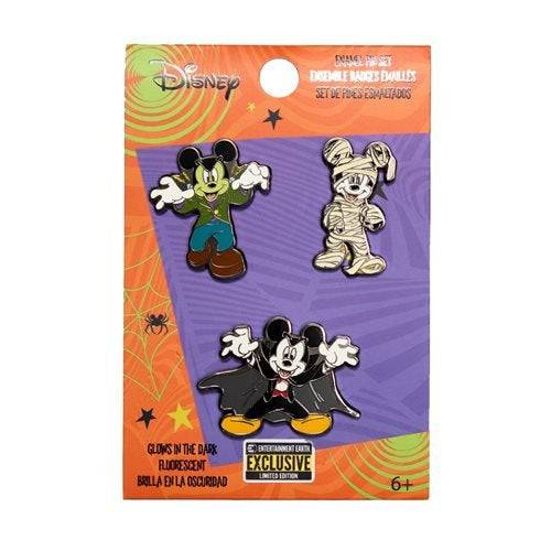 Loungefly Mickey Mouse Halloween Mickeys Enamel Pin 3-Pack - Entertainment Earth Exclusive - Just $19.99! Shop now at Retro Gaming of Denver