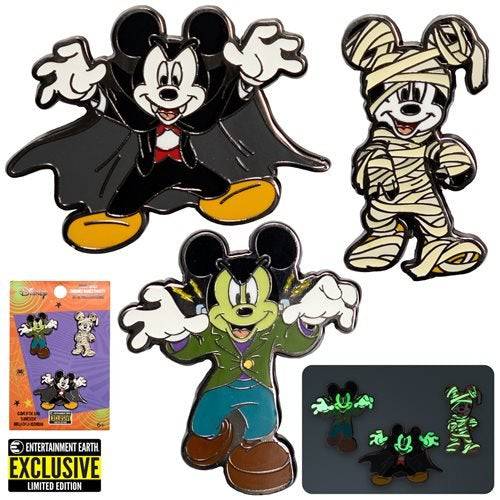 Loungefly Mickey Mouse Halloween Mickeys Enamel Pin 3-Pack - Entertainment Earth Exclusive - Just $19.99! Shop now at Retro Gaming of Denver