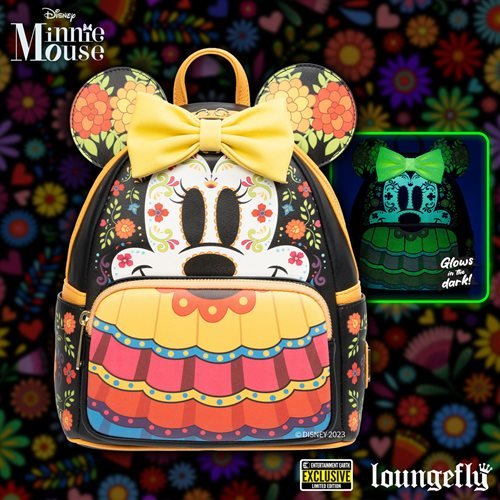 Loungefly Minnie Mouse Dia de los Muertos Sugar Skull Mini-Backpack - Entertainment Earth Exclusive - Just $69.99! Shop now at Retro Gaming of Denver