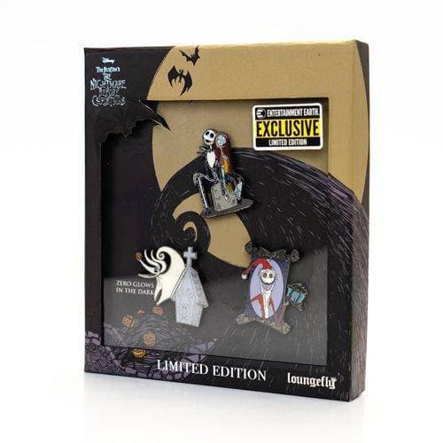 Loungefly Nightmare Before Christmas 3-Piece Pin Set - Entertainment Earth Exclusive - Just $24.99! Shop now at Retro Gaming of Denver