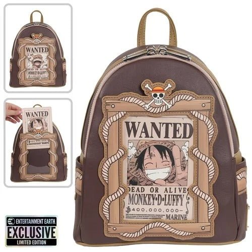 Loungefly One Piece Wanted Dead or Alive Monkey D. Luffy Mini-Backpack - Entertainment Earth Exclusive - for just $77.99! 