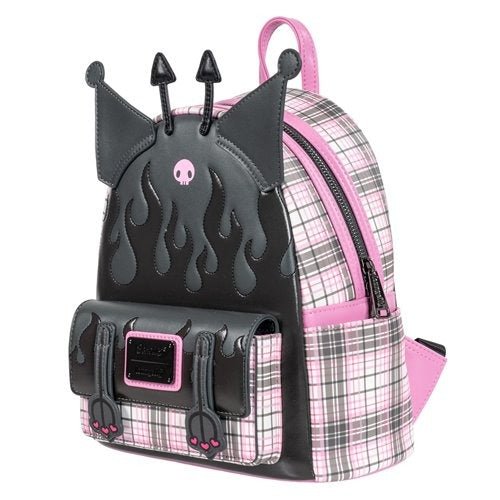 Loungefly Sanrio Kuromi Flames and Plaid Mini-Backpack - Entertainment Earth Exclusive - for just $81.99! 
