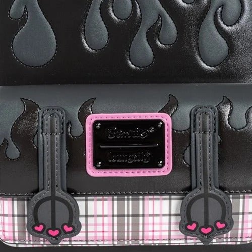 Loungefly Sanrio Kuromi Flames and Plaid Mini-Backpack - Entertainment Earth Exclusive - for just $81.99! 