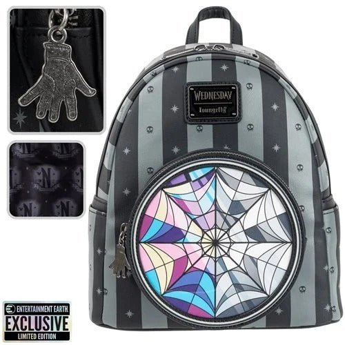 Loungefly Wednesday Nevermore Mini-Backpack - Entertainment Earth Exclusive - for just $69.99! 