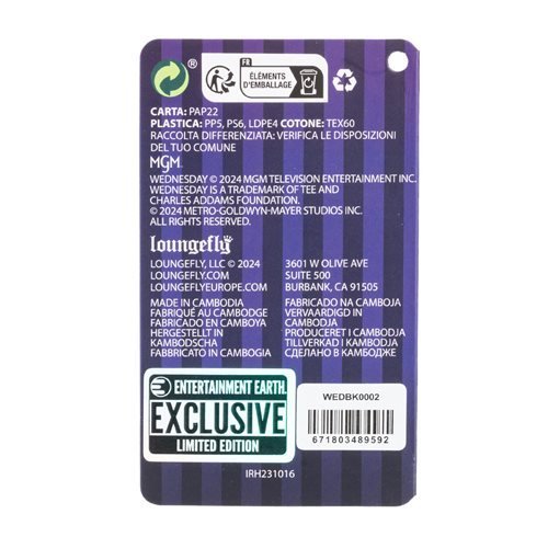 Loungefly Wednesday Nevermore Mini-Backpack - Entertainment Earth Exclusive - for just $69.99! 