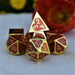 Lover's Heart Enamel Metal Dice Set - Just $39.99! Shop now at Retro Gaming of Denver