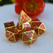 Lover's Heart Enamel Metal Dice Set - Just $39.99! Shop now at Retro Gaming of Denver