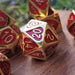 Lover's Heart Enamel Metal Dice Set - Just $39.99! Shop now at Retro Gaming of Denver