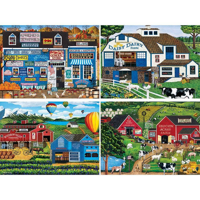 A.M. Poulin Gallery - 500 Piece Jigsaw Puzzles 4-Pack - for just $24.99! 
