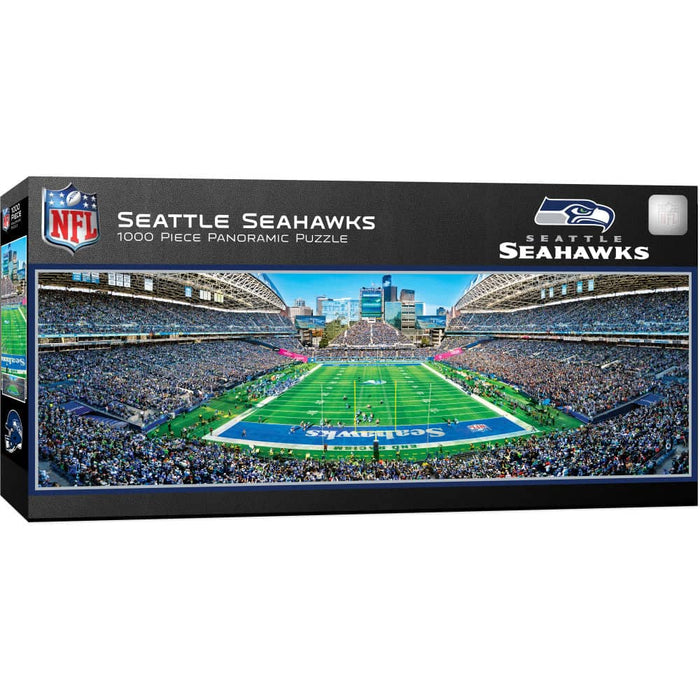 Seattle Seahawks - 1000 Piece Panoramic Jigsaw Puzzle - End View - for just $19.99! 