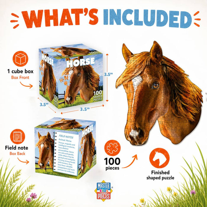 Horse 100 Piece Shaped Jigsaw Puzzle - for just $7.99! 