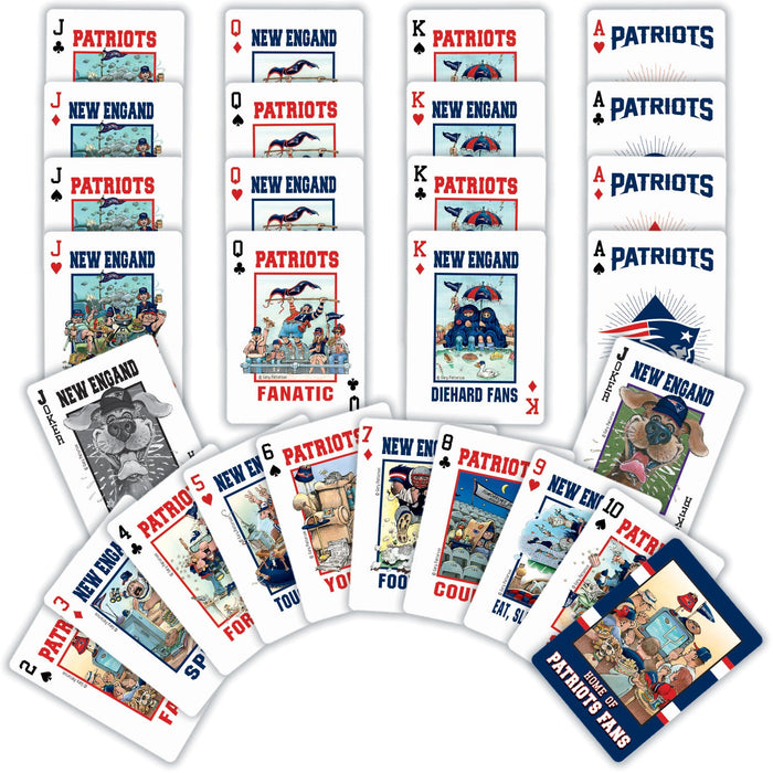 New England Patriots Fan Deck Playing Cards - 54 Card Deck - Just $6.99! Shop now at Retro Gaming of Denver